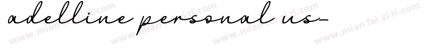 adelline personal us字体转换